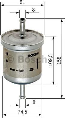 BOSCH 0 450 905 095 - Degvielas filtrs ps1.lv