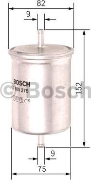 BOSCH 0 450 905 275 - Degvielas filtrs ps1.lv