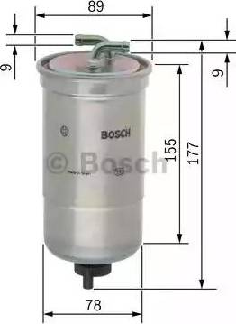 BOSCH 0 450 906 440 - Degvielas filtrs ps1.lv