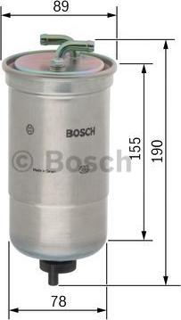 BOSCH 0 450 906 442 - Degvielas filtrs ps1.lv