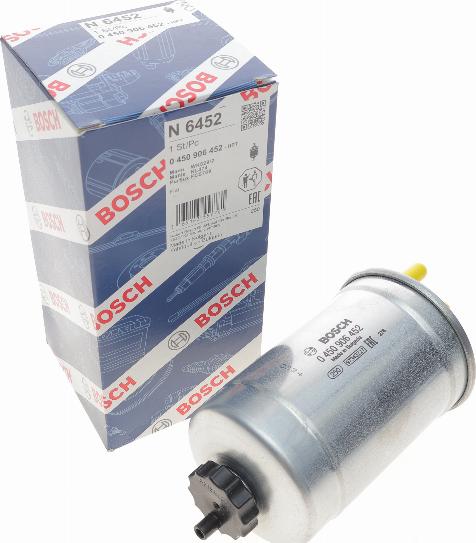 BOSCH 0 450 906 452 - Degvielas filtrs ps1.lv