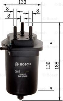 BOSCH 0 450 906 469 - Degvielas filtrs ps1.lv