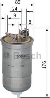 BOSCH 0 450 906 437 - Degvielas filtrs ps1.lv