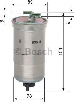 BOSCH 0 450 906 172 - Degvielas filtrs ps1.lv