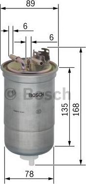 BOSCH 0 450 906 261 - Degvielas filtrs ps1.lv