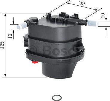 BOSCH 0 450 907 007 - Degvielas filtrs ps1.lv