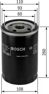 BOSCH 0 451 104 018 - Eļļas filtrs ps1.lv