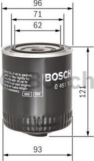 BOSCH 0 451 103 028 - Eļļas filtrs ps1.lv