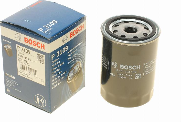 BOSCH 0 451 103 109 - Eļļas filtrs ps1.lv