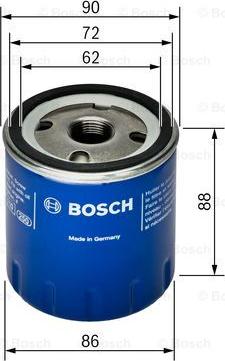 BOSCH 0 451 103 189 - Eļļas filtrs ps1.lv