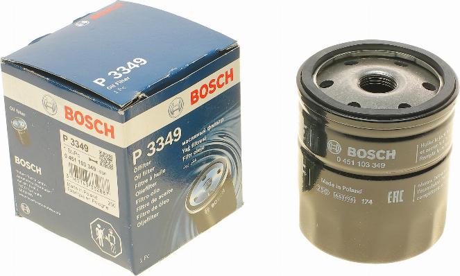 BOSCH 0 451 103 349 - Eļļas filtrs ps1.lv