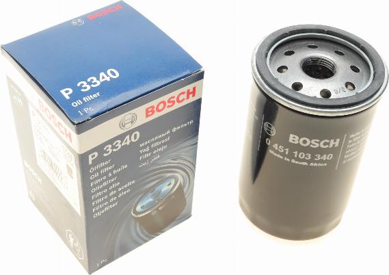 BOSCH 0 451 103 340 - Eļļas filtrs ps1.lv