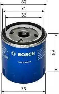 BOSCH 0 451 103 303 - Eļļas filtrs ps1.lv