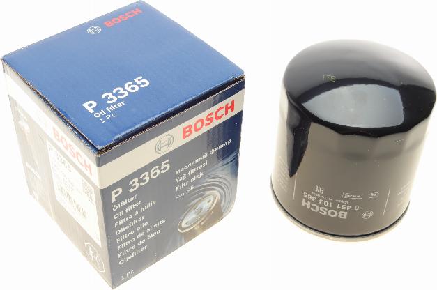 BOSCH 0 451 103 365 - Eļļas filtrs ps1.lv