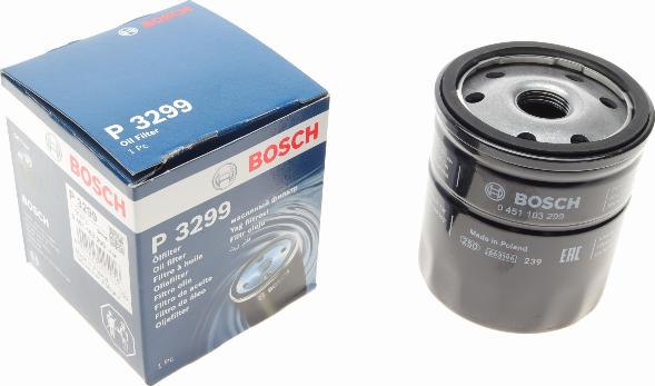 BOSCH 0 451 103 299 - Eļļas filtrs ps1.lv