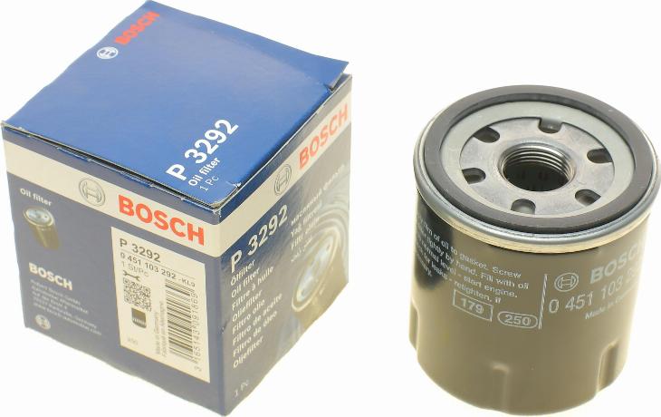 BOSCH 0 451 103 292 - Eļļas filtrs ps1.lv