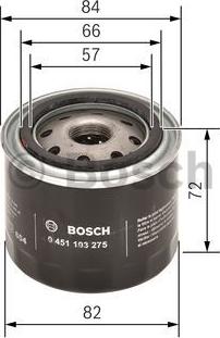 BOSCH 0 451 103 275 - Eļļas filtrs ps1.lv