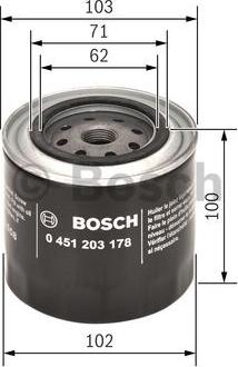 BOSCH 0 451 203 178 - Eļļas filtrs ps1.lv