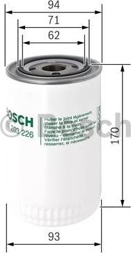 BOSCH 0 451 203 226 - Eļļas filtrs ps1.lv