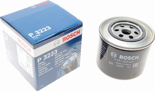 BOSCH 0 451 203 223 - Eļļas filtrs ps1.lv