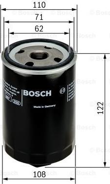 BOSCH 0 451 203 223 - Eļļas filtrs ps1.lv