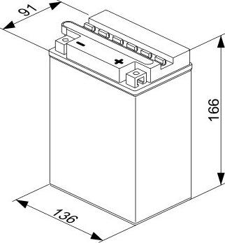 BOSCH 0092M40340 - Startera akumulatoru baterija ps1.lv