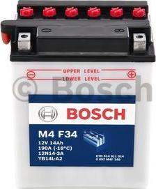 BOSCH 0 092 M4F 340 - Startera akumulatoru baterija ps1.lv