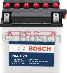BOSCH 0 092 M4F 290 - Startera akumulatoru baterija ps1.lv