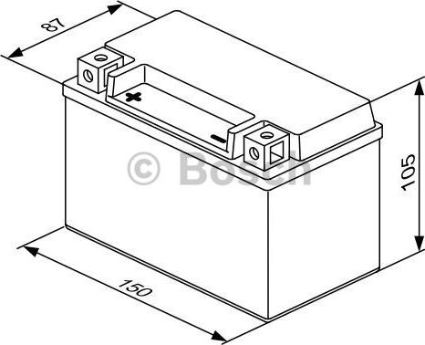 BOSCH 0 092 M60 100 - Startera akumulatoru baterija ps1.lv