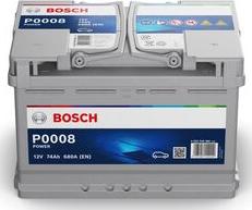 BOSCH 0 092 P00 080 - Startera akumulatoru baterija ps1.lv