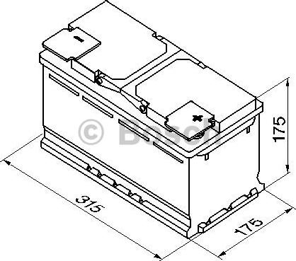 BOSCH 0 092 S40 100 - Startera akumulatoru baterija ps1.lv