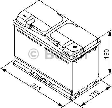 BOSCH 0 092 S40 110 - Startera akumulatoru baterija ps1.lv