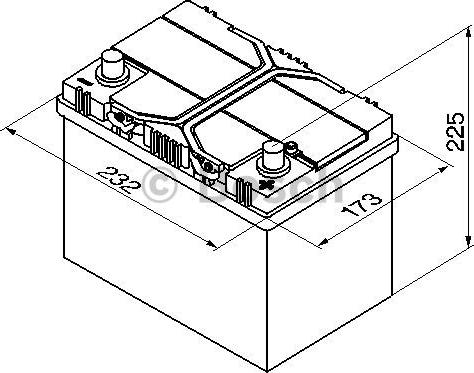 BOSCH 0 092 S40 240 - Startera akumulatoru baterija ps1.lv