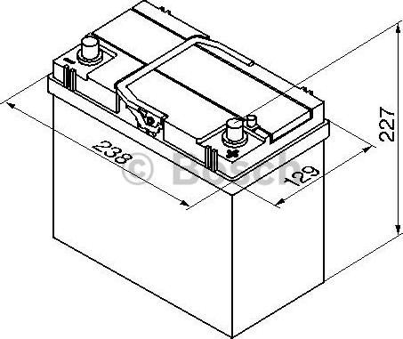 BOSCH 0 092 S40 200 - Startera akumulatoru baterija ps1.lv