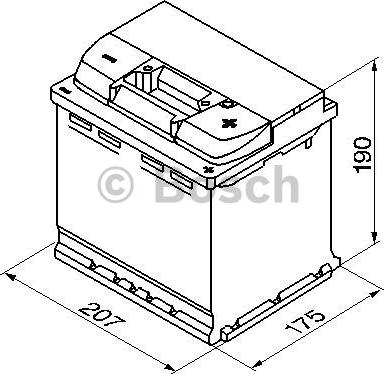 BOSCH 0 092 S50 020 - Startera akumulatoru baterija ps1.lv