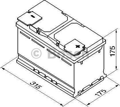 BOSCH 0 092 S50 100 - Startera akumulatoru baterija ps1.lv