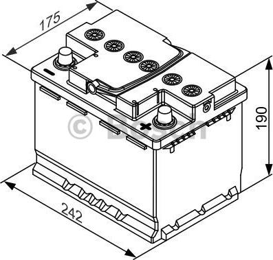 BOSCH 0 092 S5A 050 - Startera akumulatoru baterija ps1.lv