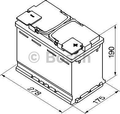 BOSCH 0 092 S60 010 - Startera akumulatoru baterija ps1.lv