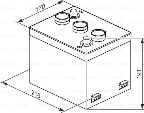 BOSCH 0 092 S30 610 - Startera akumulatoru baterija ps1.lv