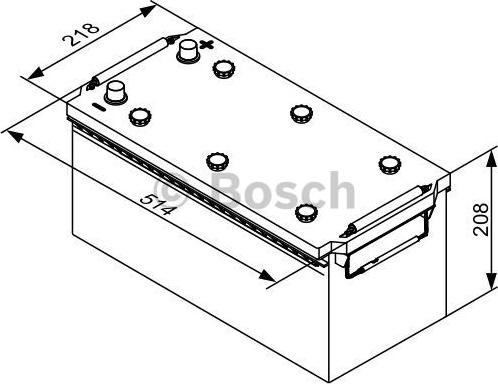 BOSCH 0 092 T30 430 - Startera akumulatoru baterija ps1.lv