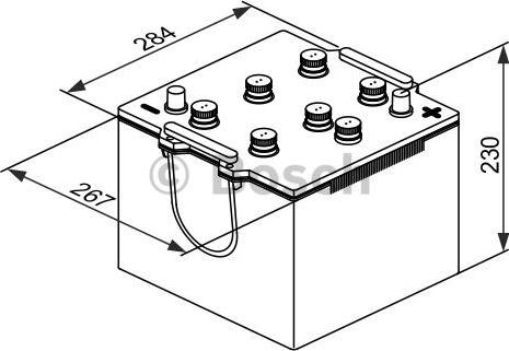 BOSCH 0 092 T30 420 - Startera akumulatoru baterija ps1.lv