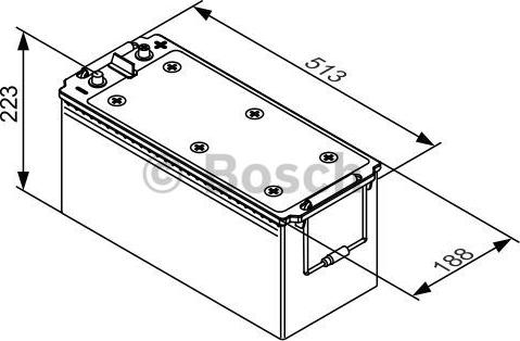 BOSCH 0 092 T30 540 - Startera akumulatoru baterija ps1.lv