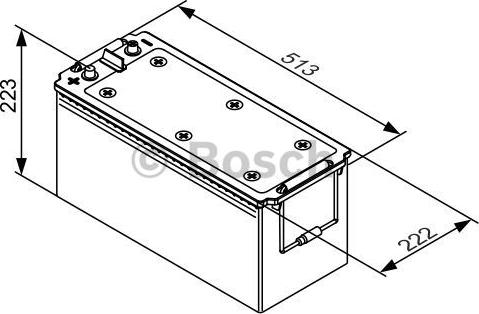 BOSCH 0 092 T30 550 - Startera akumulatoru baterija ps1.lv