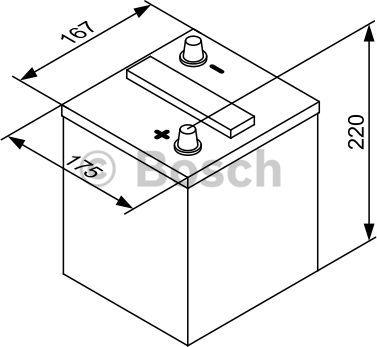 BOSCH 0 092 T30 600 - Startera akumulatoru baterija ps1.lv