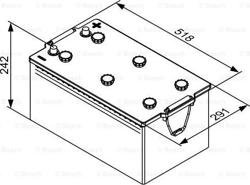 BOSCH 0 092 T30 810 - Startera akumulatoru baterija ps1.lv