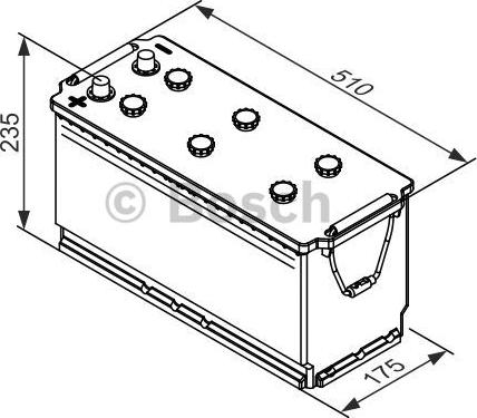 BOSCH 0 092 T30 390 - Startera akumulatoru baterija ps1.lv