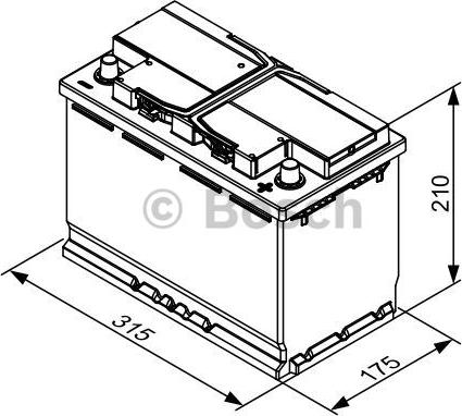 BOSCH 0 092 T30 320 - Startera akumulatoru baterija ps1.lv