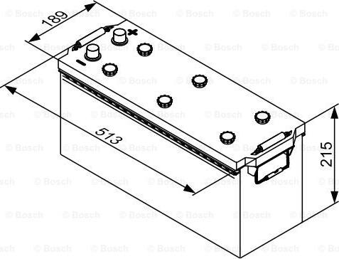 BOSCH 0 092 T30 750 - Startera akumulatoru baterija ps1.lv