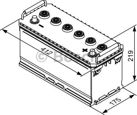 BOSCH 0 092 T30 730 - Startera akumulatoru baterija ps1.lv