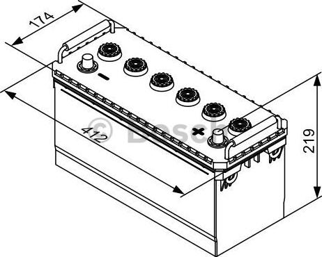 BOSCH 0 092 T30 720 - Startera akumulatoru baterija ps1.lv